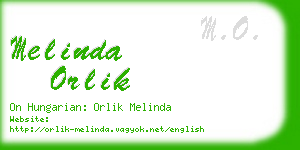 melinda orlik business card